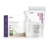 Nuliie 80 Pcs Breast Milk Storage Bags, 250ml BPA Free Milk Storage Bags with Pour Spout for Breastfeeding, Self-Standing or Flat Pre-sterilised Bag, Space Saving for Fridge or Freezer Use