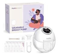 Nuliie Electric Breast Pump Hands-Free S32, Wearable Portable Breast Pumps 4 Modes 9 Levels, 24MM Comfortable Flange, More Private, Replaced Accessories Included (1 Pack, White)