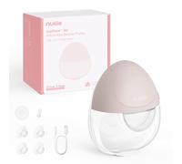 Nuliie JoyFlow Air Wearable Breast Pump, Ultra-Slim & Lightweight, Electric Hands-Free Breast Pump, 3 Modes & 12 Levels, Quiet & BPA-Free, 27mm Flange & 15/18/21/24mm Inserts, (1 Pack, Light Pink)