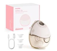 Nuliie JoyFlow Pro Wearable Breast Pump with Night Light & PPSU Collector, BPA-Free, Portable Hands-Free Electric Breast Pump with 4 Modes & 12 Levels, 24mm Flange, 17/19/21mm Inserts, 1-Pack White