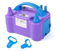 NulinkÃ‚ Electric Portable Dual Nozzle Balloon Blower Pump Inflation for Decoration Party Sport [110V~120V 600W Purple]