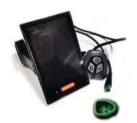 NULKOMMA DPC18 Electric Bicycle LCD Display Meter Ebike Motor Control Panel Waterproof Cable 5-Pin Male Triangular Connector Updated Parts Accessories Bafang Ebike Convertion Kit