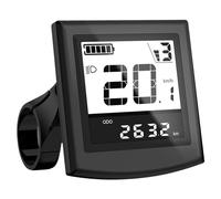 NULKOMMA Electric Bicycle LCD Display KD51C, Black, 55g, IPX6 Waterproof, 36V 48V Compatible, Speed Sensor, Cycling Computer, Bike Computer