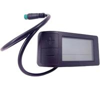 NULKOMMA Electric Bike LCD Display Meter APT 500S with 5-pin Male Plug Cycling Computer Ebike Speed Control Panel Waterproof Speedometer for Electric Bicycle 22.2mm handlebar