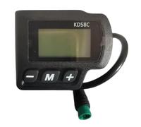 NULKOMMA Key-Disp KD58C Electric Bike Speedometer 36V/48V LCD Display Control Panel with Waterproof Plug (5 Pin Male)