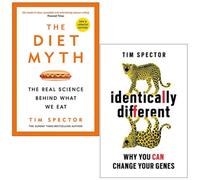 Nullifire Professor Tim Spector 2 Books Collection Set (The Diet Myth & Identically Different)