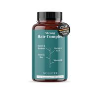 Nullure Natural Hair Growth Supplement | Hair Vitamins | Hair Growth Booster · Hair Loss Action · Strength and Shine | Biotin + Keratin + Zinc + Fo-ti + Bamboo + Vitamin B2 | 120 Capsules (2 Months)