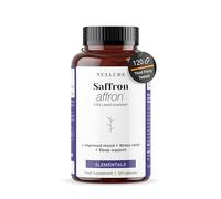 Nullure Premium Saffron Supplement | Affron Patented Saffron Capsules | 3.5% Lepticrosalides | Affron |Vegan and Additive Free | Mood · Stress · Sleep| Pure Saffron Extract Capsules | 120 Capsules