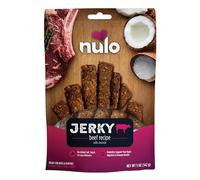 Nulo Puppy & Adult Freestyle Jerky Dog Strips: Natural Healthy Real Meat Grain Free Dog Treats For Training Or Reward (Beef With Coconut Recipe - 5 Oz Bag)