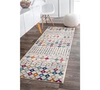 nuLOOM 2x10 Moroccan Blythe Area Rug, Multicolor, Faded Bohemian Design, Stain Resistant, For Bedroom, Dining Room, Living Room, Hallway, Office, Kitchen, Entryway