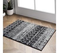 nuLOOM 3x5 Moroccan Blythe Area Rug, Black, Faded Bohemian Design, Stain Resistant, For Bedroom, Dining Room, Living Room, Hallway, Office, Kitchen, Entryway