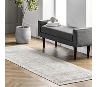 nuLOOM Abstract Tribal Machine Washable Runner Rug, 2' 6" x 6', Grey