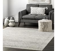 nuLOOM Area Rug, Polyester, Grey, 5 x 8 Feet