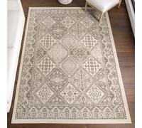nuLOOM Becca Traditional Tiled Area Rug - 3x5 Accent Rug Transitional Beige/Ivory Rugs for Living Room Bedroom Dining Room Entryway Kitchen