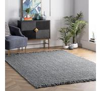 nuLOOM Chunky Loop Area Rug, Grey (3' x 5' Feet)