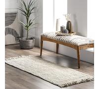 nuLOOM Daniela Farmhouse Chunky Jute Runner Rug, 2' 6" x 14', Off-white