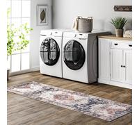 nuLOOM Eliza Machine Washable Traditional Medallion Runner Rug, 2' 6" x 8', Multi