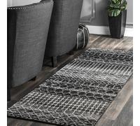 nuLOOM Moroccan Blythe Runner Rug, 2' 6" x 14', Black