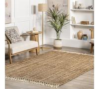 nuLOOM Raleigh Farmhouse Jute Tasseled Accent Rug, 2x3, Natural