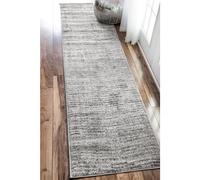 nuLOOM Sherill Abstract Transitional Runner Rug, 2' 6" x 12', Grey