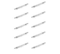 Nuloxx Pack of 10 Halogen Light Bulbs Rod R7S 78 mm 80 W/827 2700 K 1400LM AC 220... 240 V, 360 ° Beam Angle, Dimmable