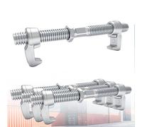 NULTRUMA 4 Pack Shipping Container Bridge Fitting Clamp, 380mm Galvanized Screw Clamp for Connecting 20/40FT Containers, Heavy Duty Rail Accessories Kit with Side Twist Lock