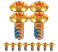 NULYLU 1 Box 12pcs Brake Pad Screw Titanium Steel Screw Corrosion-resistance Wide Compatibility for Bicycle Front and Rear Disc Brakes Road Cycling