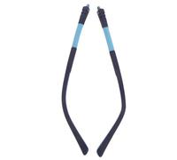 NULYLU 1 Pair Blue Silicone Covered Eyeglass Replacement Arms, Anti-slip Temple Tips for Glasses Repair, Universal Metal Eyewear Legs Suitable for Students and Daily Use