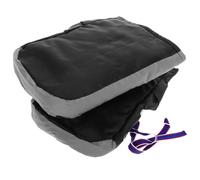 NULYLU 1 Pair Motorcycle Handlebar Muffs Gloves Wind-resistant Wear-resistant Black Silk Cotton Plush Lining Waterproof Materials Winter Use Cycling for Motorcycle Riders Random Color