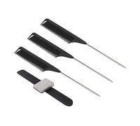 NULYLU 1 Set Hairdressing Tool Set Hairpin Holder Bracelet with Tail Combs Durable Wristband for Quick Access to Hairdressing Accessories Professional Hair Styling Comb Tools Black