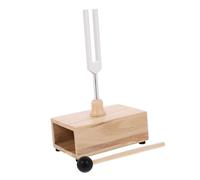 NULYLU 1 Set Tuning Fork with Wooden Resonator for Healing and Meditation Durable with Mallet for Yoga and Relaxation Techniques