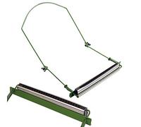 NULYLU 10-hole Harmonica Holder Neck Metal Frame Harp Rack Accessory Green for Blues Harp and Mouth Organ Players