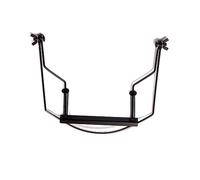 NULYLU 10 Holes Harmonica Neck Holder in Black, Lightweight Stainless Steel Harmonica Harp Rack, Easily Adjustable Mouth Organ Neck Bracket for Comfortable Playing and Performance