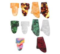 NULYLU 10 Pcs Fingerstyle Plectrums Ergonomic Finger Thumb Picks for Guitar Banjo Mandolin and Ukulele Durable Pe Material Complete Protection for Musicians Comfortable Fit