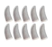 NULYLU 10 Pcs Silver Fibre Breathable Finger Sleeves for Mobile Gaming | Elastic Fingertip Protectors, Anti-Sweat Design, Supports Dexterous Coordination, Moving, Casting, Dragging and Opening