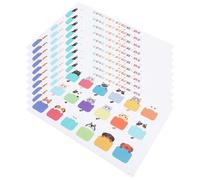 NULYLU 10 Sheets Cat Blank Sticker Cute Cat Blank Name Tags Stickers Labels for Boys and Girls for Boys and Girls