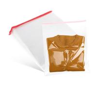 NULYLU 100 Pcs Clear Self Sealing Cellophane Bags Durable Bopp Clothing Packaging Pouches for Shirts Jeans Food Stationery High Transparency Versatile Use