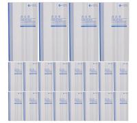 NULYLU 100pcs Disposable Emesis Bag Carsickness Vomit Bag Paper Material Compact Convenient Large Capacity 9.43x4.72x0.04in for Bus and Public Places Use by Drunk Passengers and Pregnant