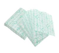 NULYLU 100pcs Disposable Waterproof Pu Makeup Hand Palettes 8cm X 8cm Adhesive Cosmetic Foundation Pallet for Professional Liquid Makeup Application and Nail Art Use Assorted style