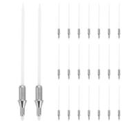 NULYLU 100pcs Dual-tip Metal Marker Pen Replacement Nibs Compatible Markers Providing Even Lines 0.9mm Fine Tip for Creative Art Projects and Annotations