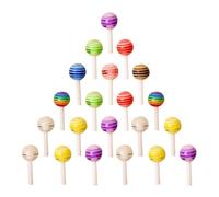 NULYLU 100pcs Lollipop Nail Charms Resin Bright Nail Art Decorations for DIY Manicure and Craft Embellishments and Easy to Apply for Women