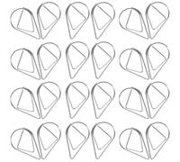 NULYLU 100pcs Office Paper Clips Document Paper Clips Small Metal Drop Shaped Steel Lovely Decorative Design Easy to Grip Keep Things Organized for Home and Study