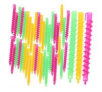 NULYLU 100pcs Spiral Perm Rods for Long Hair Large Rollers for Hair Volume Heated Curling Rods