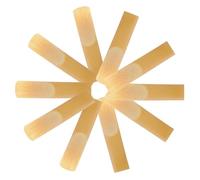 NULYLU 10pcs Alto Saxophone Reeds Strength 1.5 Handmade Reed for Saxophone with No Burrs Beige Colour Suitable