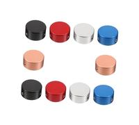 NULYLU 10pcs Aluminum Guitar Pedal Button Toppers for Guitar Effect Footswitches Comfortable and Easy to Hit with Feet Black Musical Instrument Accessories for Pedal Protection
