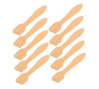 NULYLU 10pcs Bamboo Facial Spatula Skincare Spoon Brush Mask Cream Applicator for Home Spa