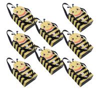 NULYLU 10pcs Cute Bee Candy Present Boxes with Handles Small Paper Candy Wrapping Boxes for Birthdays and Holidays Strong and Practical Party Bags