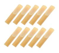 NULYLU 10pcs Eb Alto Saxophone Reeds for Beginners Premium Handmade Instrument Accessories Durable Replacements for Improved Performance for Students and Professionals