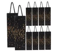 NULYLU 10pcs Elegant Wine Bottle present Bags Durable Tear Resistant Wine Bottle Bags Sturdy Base for Secure Transport for Birthdays and Celebrations