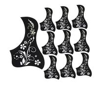 NULYLU 10pcs Floral Acoustic Guitar Pickguard Protector for Guitars Scratch-resistant Easy to Install Unique Design for Enhanced Aesthetics and Longevity